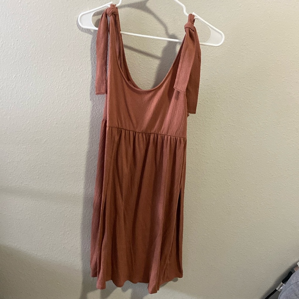 Muave tie baby doll dress